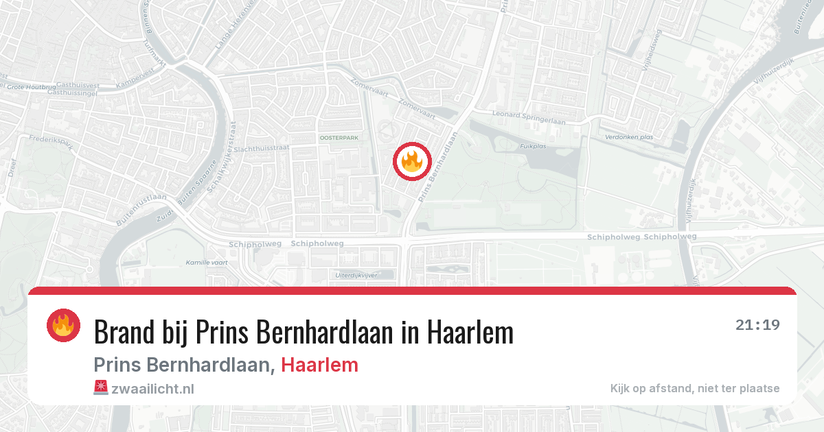 Brand bij Prins Bernhardlaan in Haarlem — 5 mrt 2026