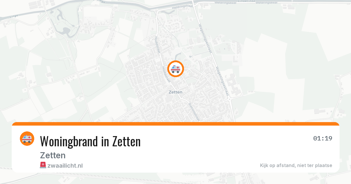 Woningbrand in Zetten — 6 mei 2026