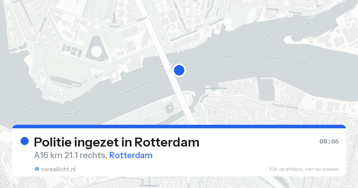 Politie ingezet in Rotterdam — 18 aug 2026 | 🚨 Zwaailicht.nl