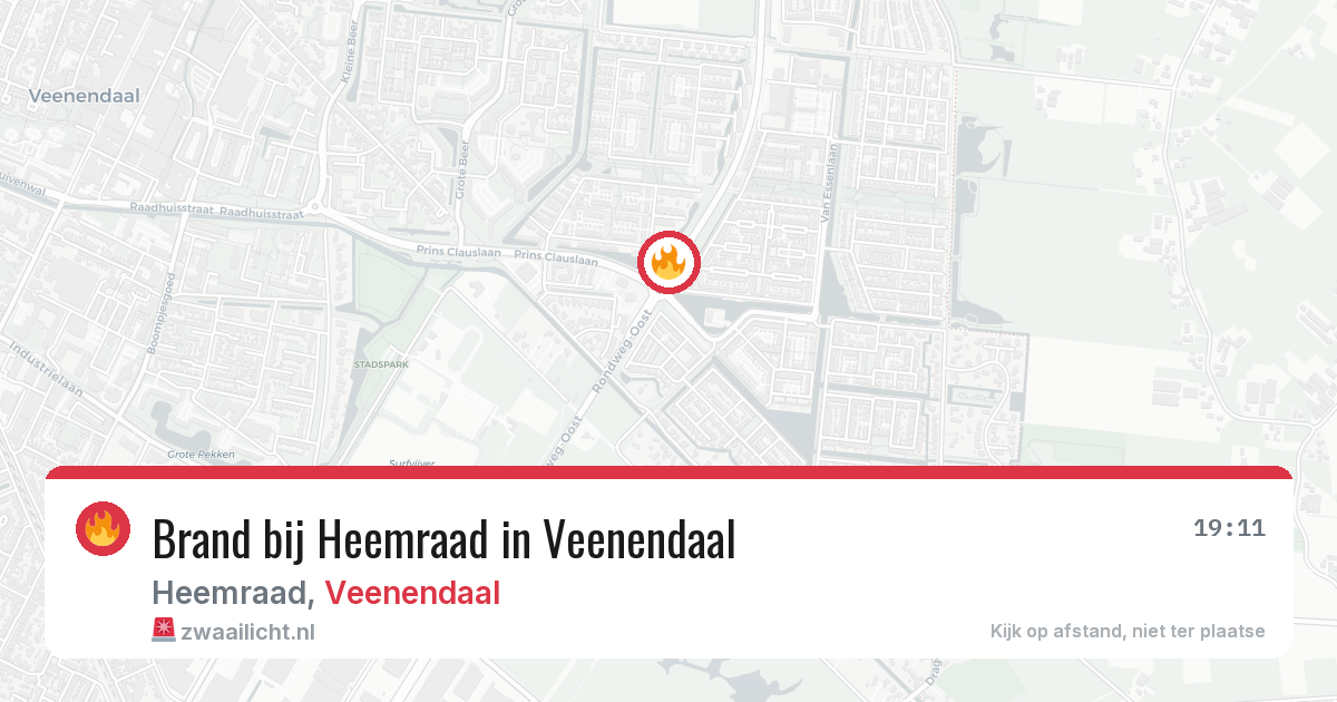 Brand bij Heemraad in Veenendaal — 25 jun 2026