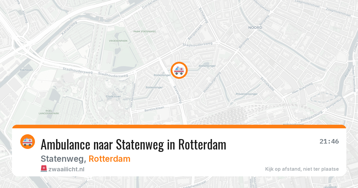 Ambulance naar Statenweg in Rotterdam — 5 apr 2026