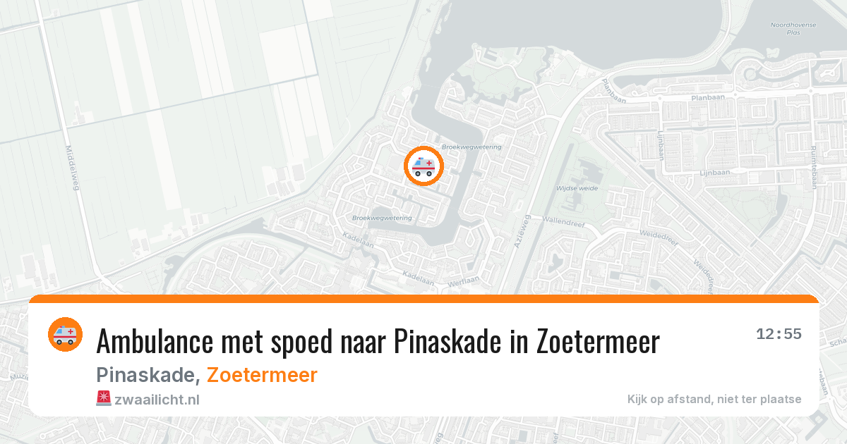 Ambulance met spoed naar Pinaskade in Zoetermeer — 24 mrt 2026
