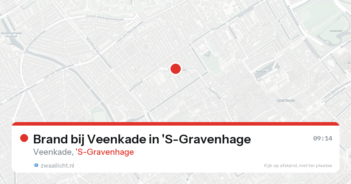 Brand bij Veenkade in 'S-Gravenhage — 18 aug 2026
