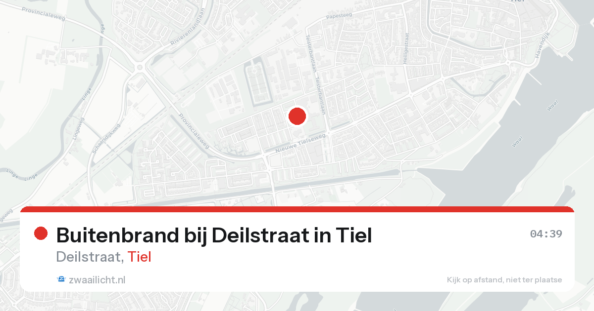 Buitenbrand bij Deilstraat in Tiel — 24 aug 2026