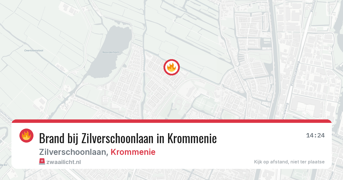 Brand bij Zilverschoonlaan in Krommenie — 23 mrt 2026