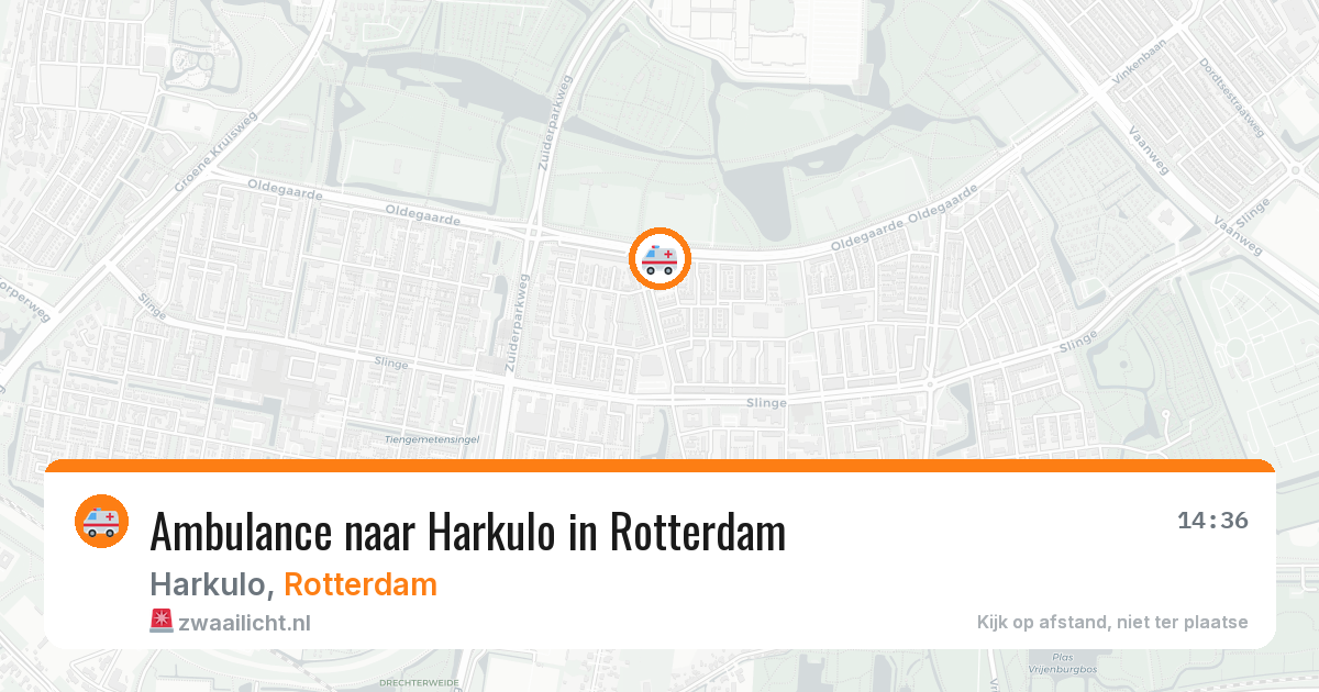 Ambulance naar Harkulo in Rotterdam — 1 jul 2026