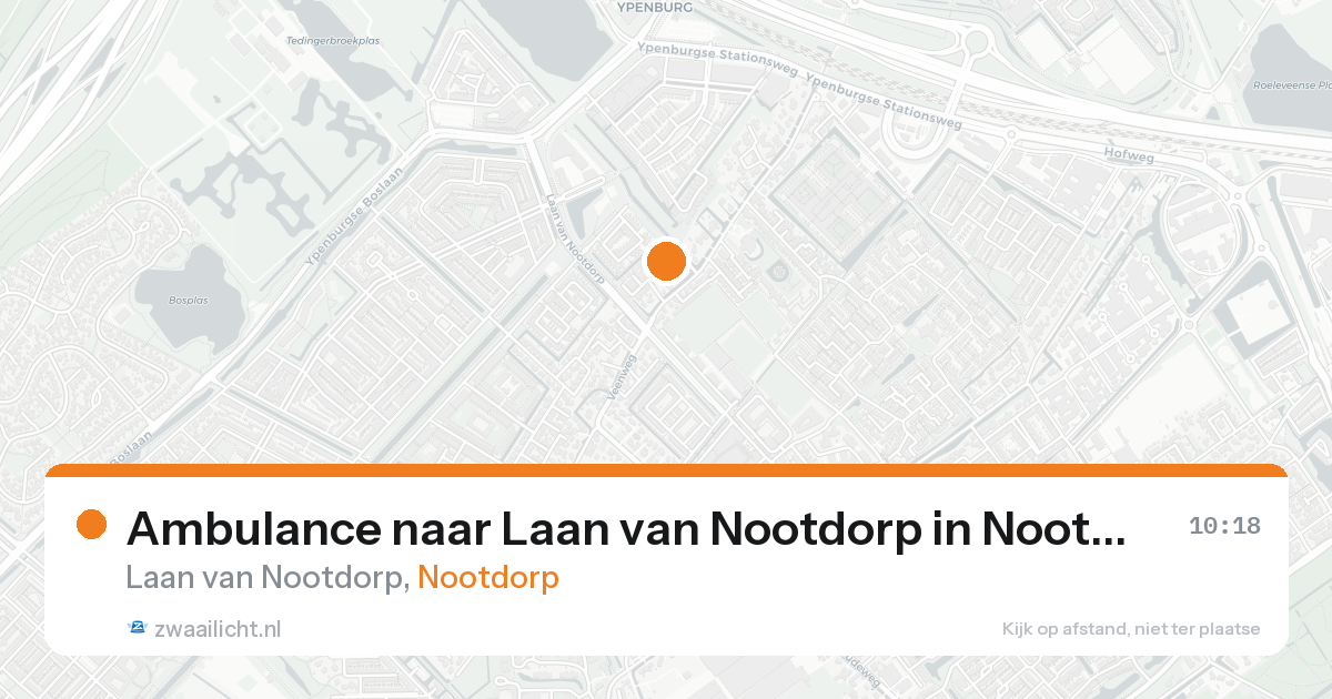 Ambulance naar Laan van Nootdorp in Nootdorp — 23 aug 2026