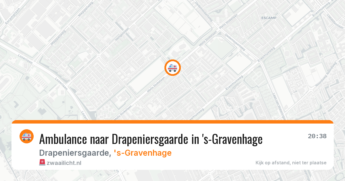 Ambulance naar Drapeniersgaarde in 's-Gravenhage — 24 mei 2026