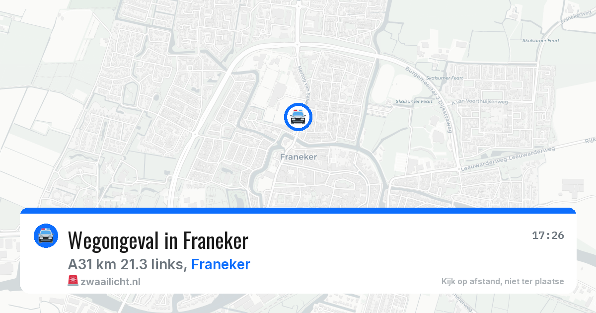 Wegongeval in Franeker — 23 jan 2026