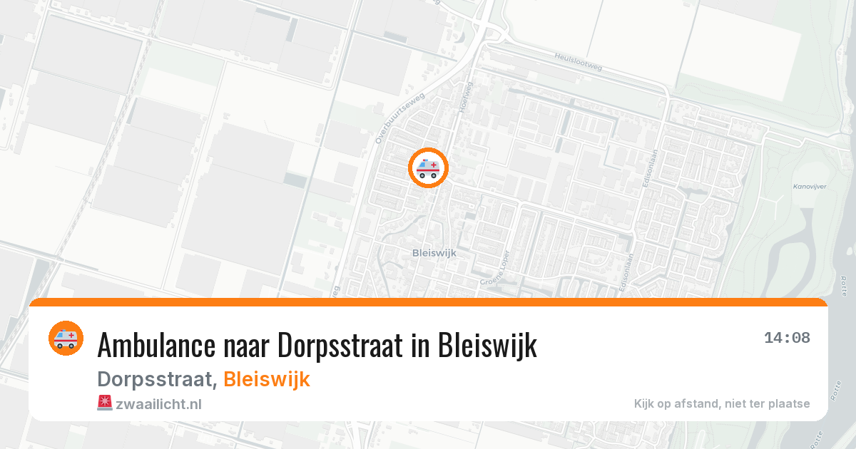 Ambulance naar Dorpsstraat in Bleiswijk — 25 mrt 2026