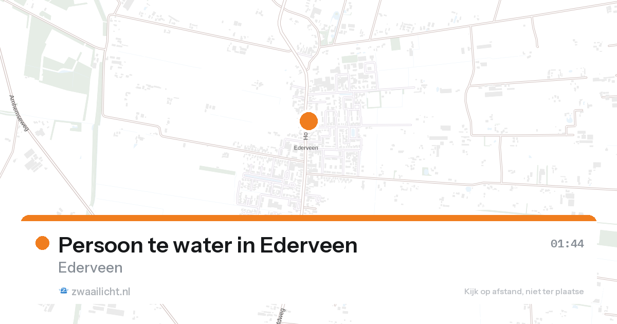 Persoon te water in Ederveen — 1 feb 2026