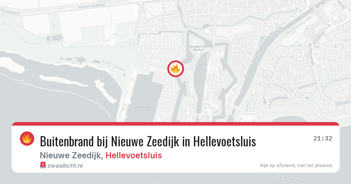 Buitenbrand bij Nieuwe Zeedijk in Hellevoetsluis — 25 jun 2026