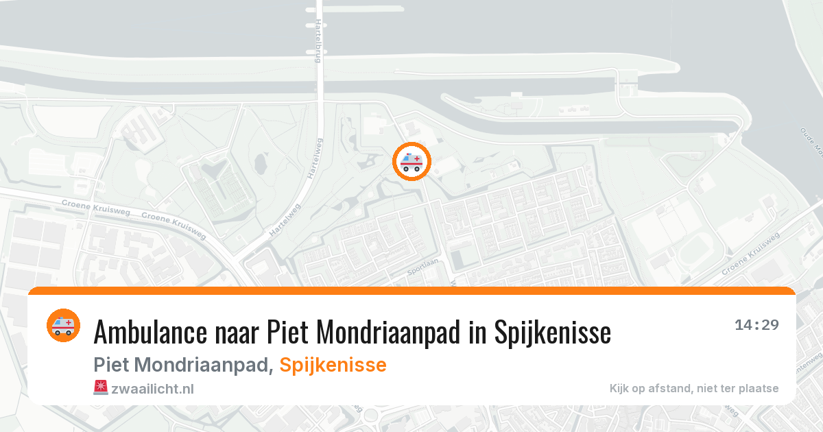 Ambulance naar Piet Mondriaanpad in Spijkenisse — 16 mrt 2026