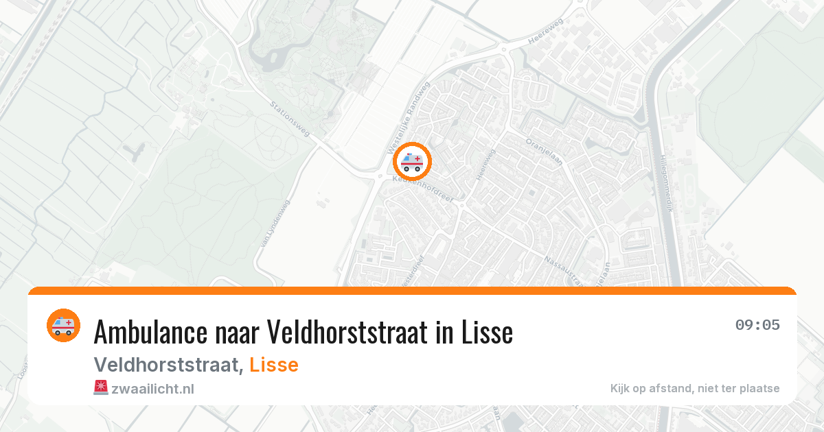 Ambulance naar Veldhorststraat in Lisse — 28 jul 2026