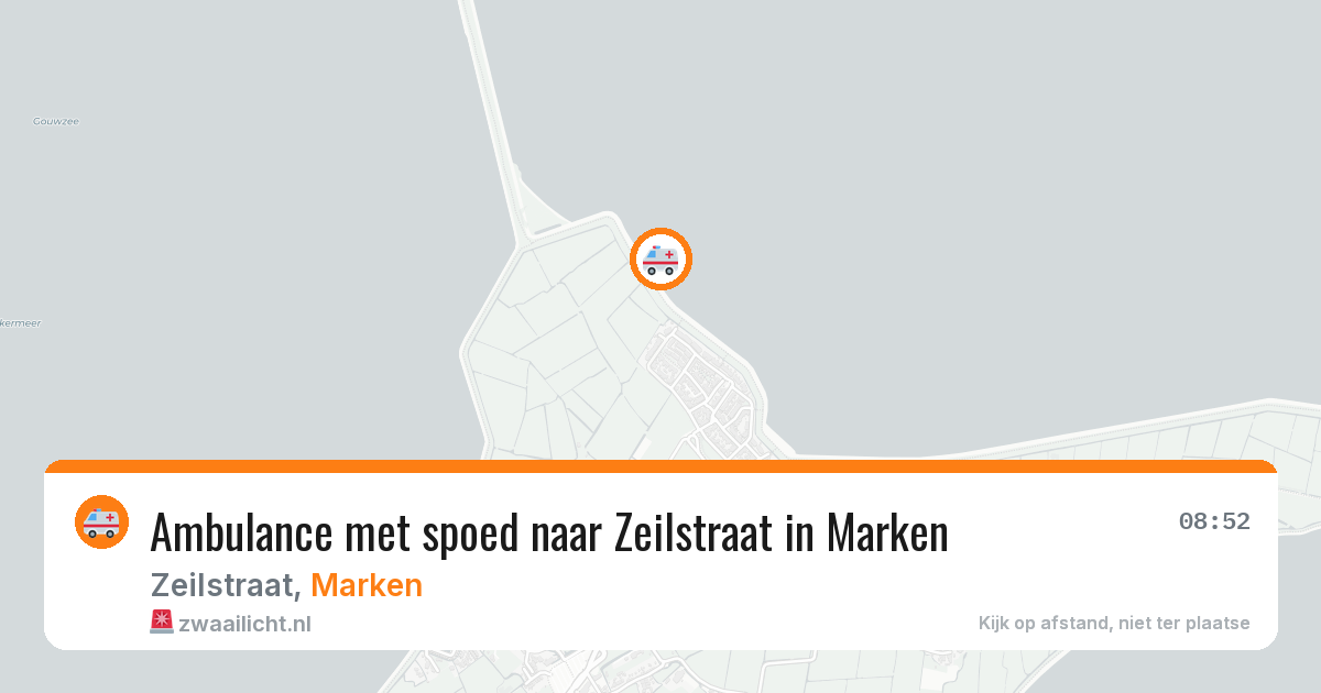 Ambulance met spoed naar Zeilstraat in Marken — 19 jan 2026