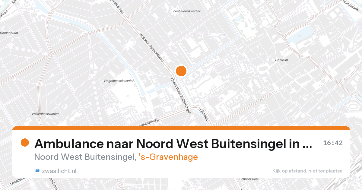 Ambulance naar Noord West Buitensingel in 's-Gravenhage — 26 aug 2026