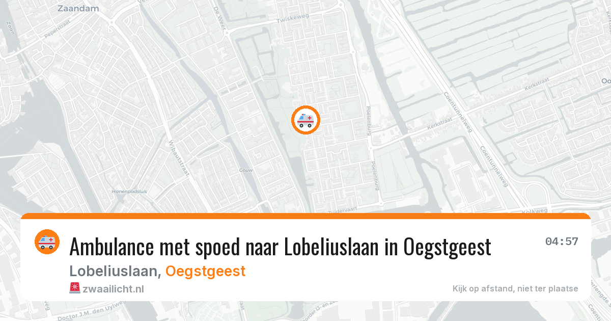 Ambulance met spoed naar Lobeliuslaan in Oegstgeest — 23 jan 2026
