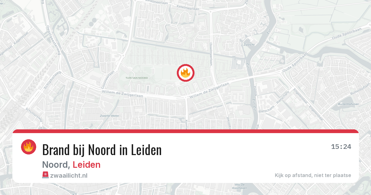 Brand bij Noord in Leiden — 3 aug 2026