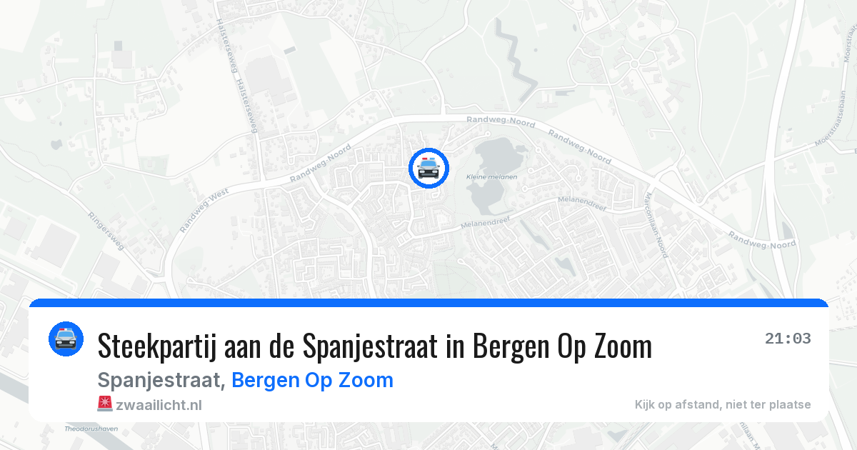 Steekpartij aan de Spanjestraat in Bergen Op Zoom — 15 jun 2026