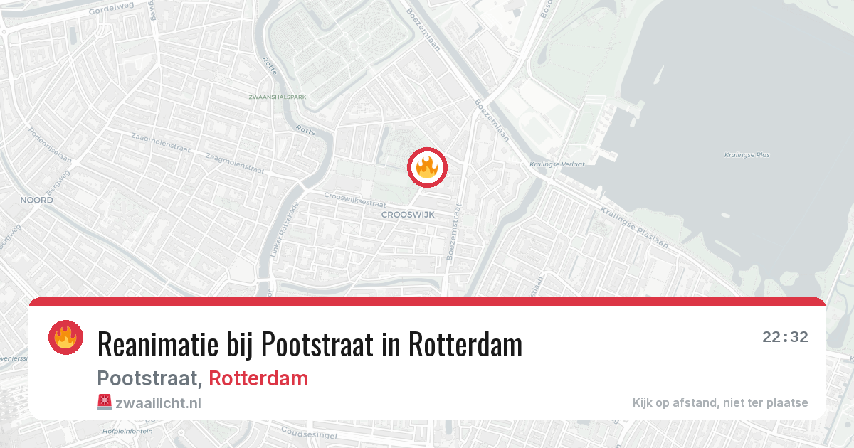Reanimatie bij Pootstraat in Rotterdam — 16 mei 2026