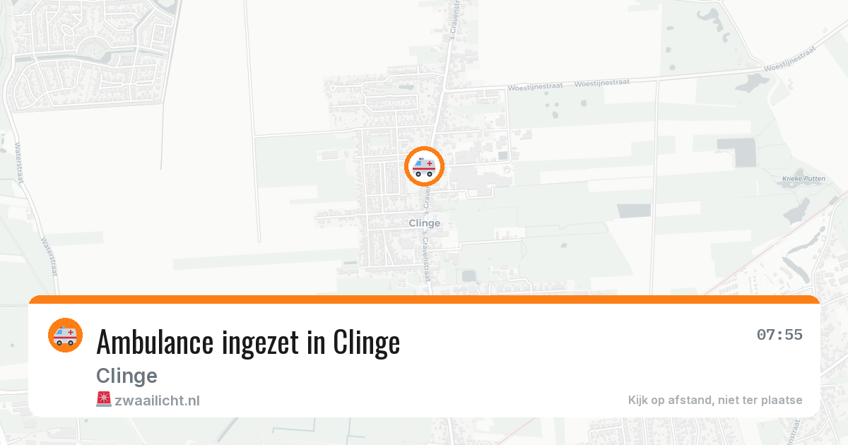 Ambulance ingezet in Clinge — 5 jun 2026