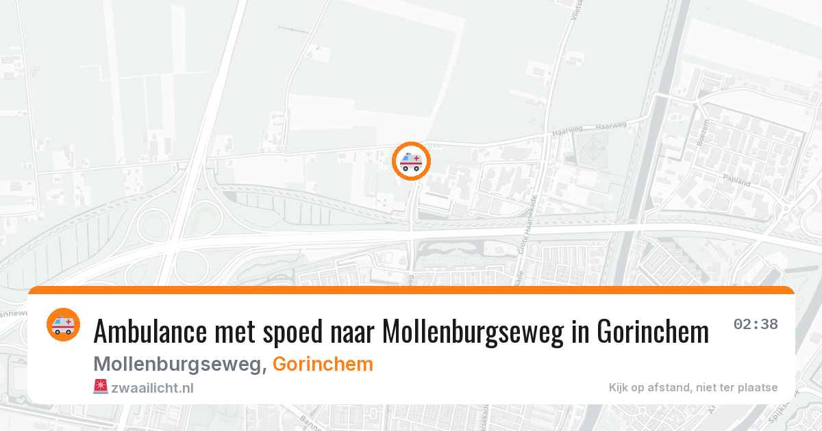 Ambulance met spoed naar Mollenburgseweg in Gorinchem — 9 apr 2026
