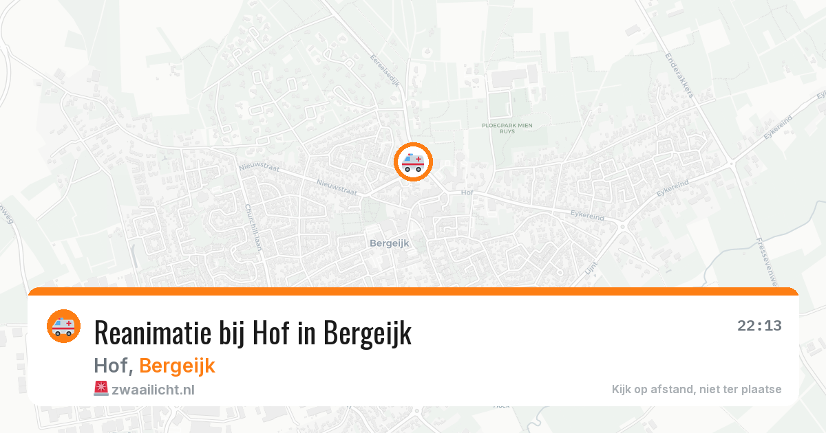 Reanimatie bij Hof in Bergeijk — 12 apr 2026
