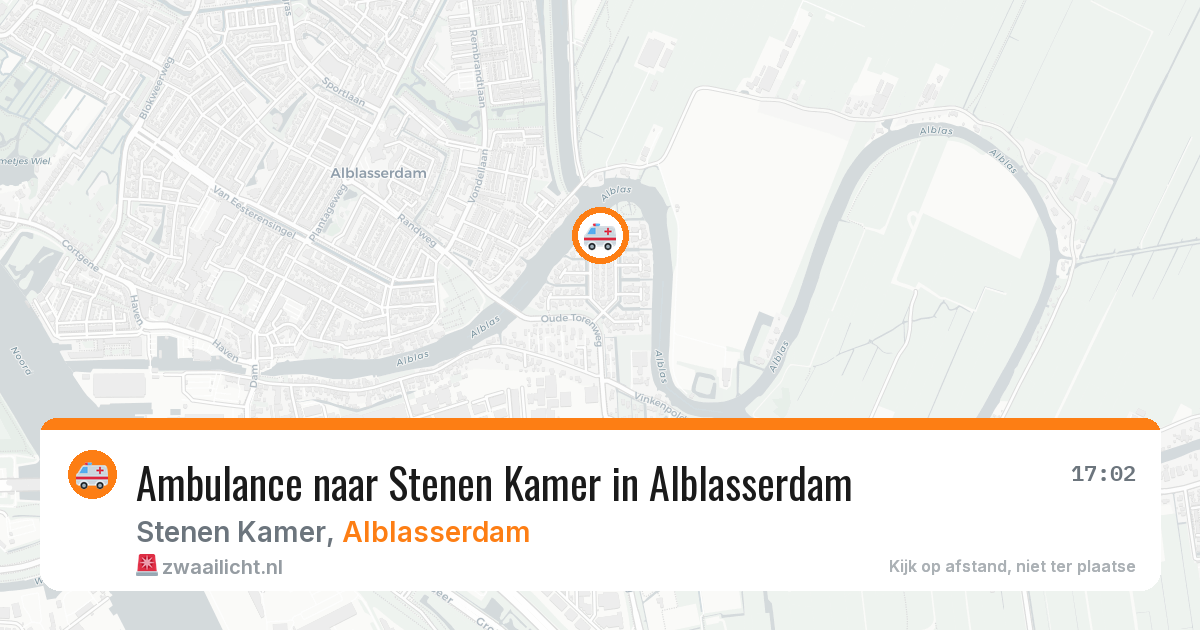Ambulance naar Stenen Kamer in Alblasserdam — 6 mei 2026