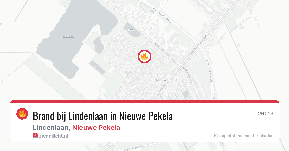 Brand bij Lindenlaan in Nieuwe Pekela — 5 jun 2026