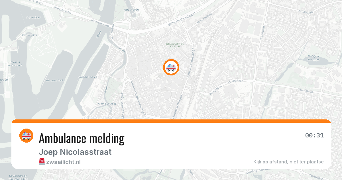 Ambulance melding — 4 jul 2026