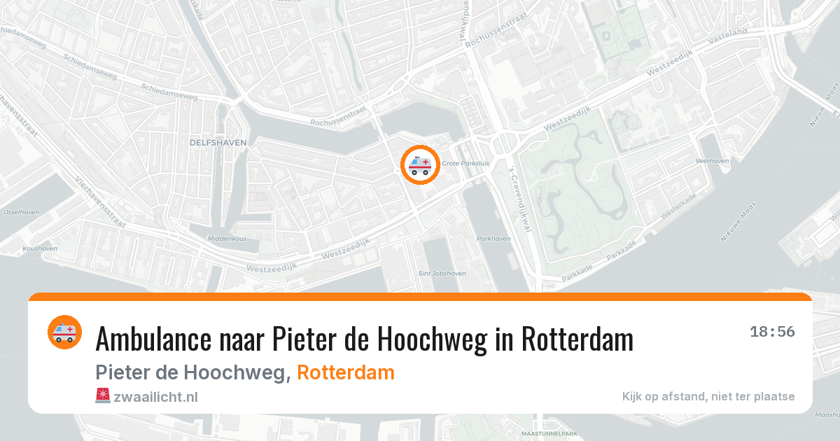 Ambulance naar Pieter de Hoochweg in Rotterdam — 29 jan 2026