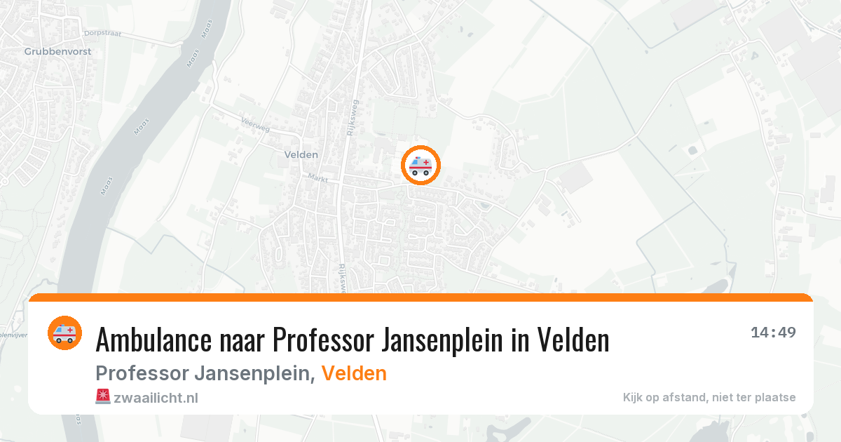 Ambulance naar Professor Jansenplein in Velden — 3 aug 2026