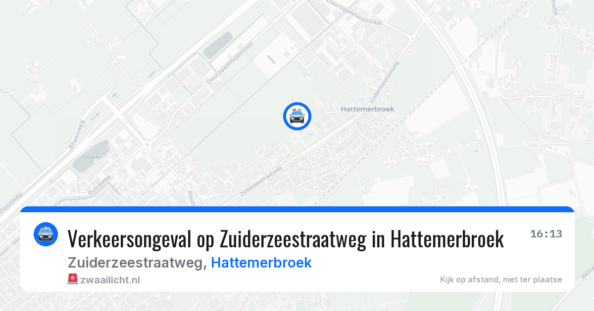 Verkeersongeval op Zuiderzeestraatweg in Hattemerbroek — 27 mei 2026