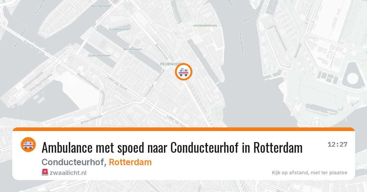 Ambulance met spoed naar Conducteurhof in Rotterdam — 4 mei 2026