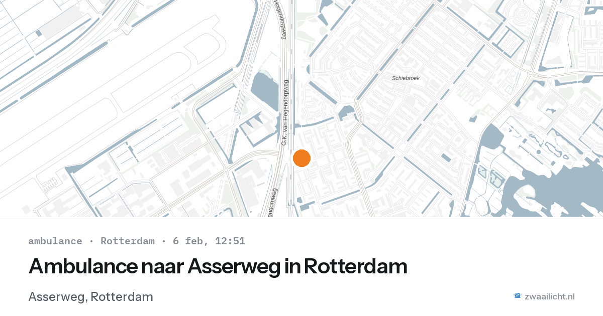 Ambulance naar Asserweg in Rotterdam — 6 feb 2026