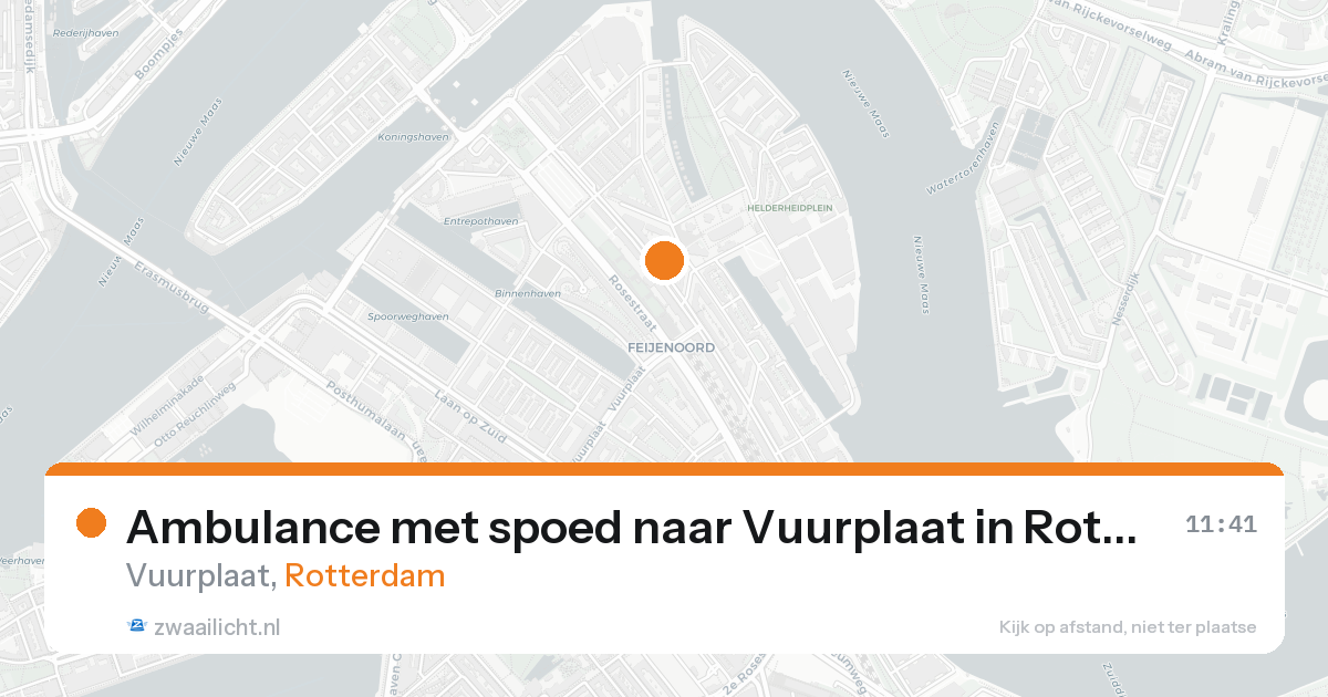 Ambulance met spoed naar Vuurplaat in Rotterdam — 31 jan 2026