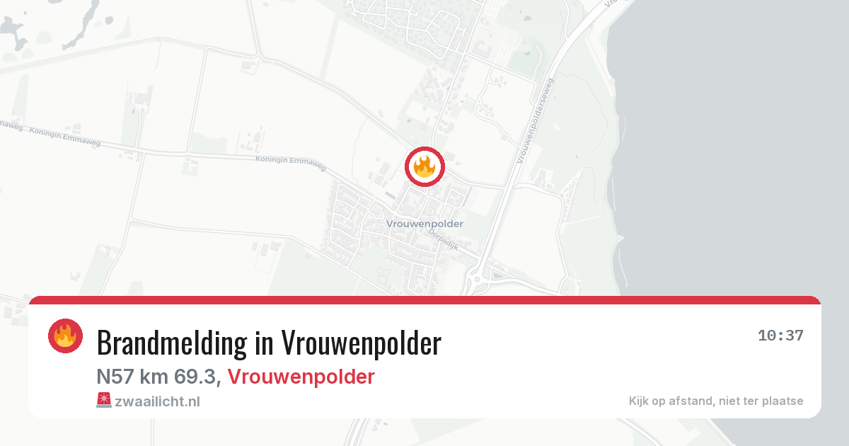 Brandmelding in Vrouwenpolder — 23 jun 2026