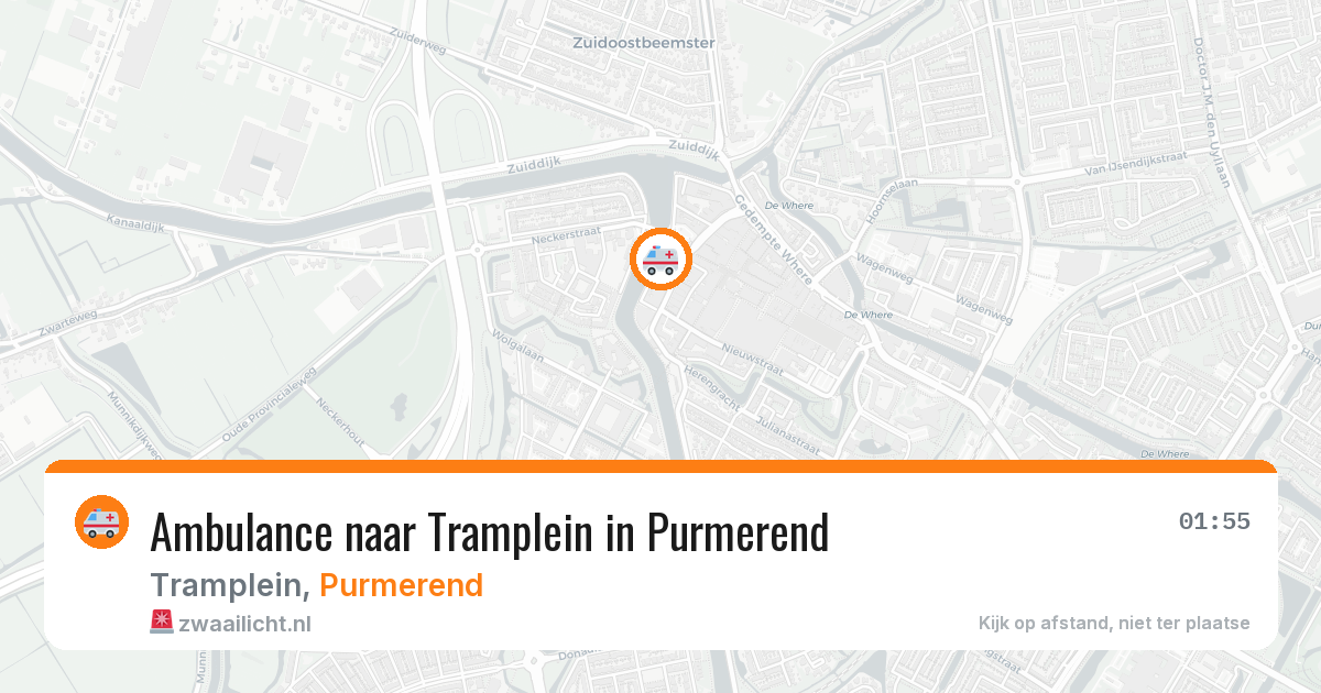 Ambulance naar Tramplein in Purmerend — 6 aug 2026