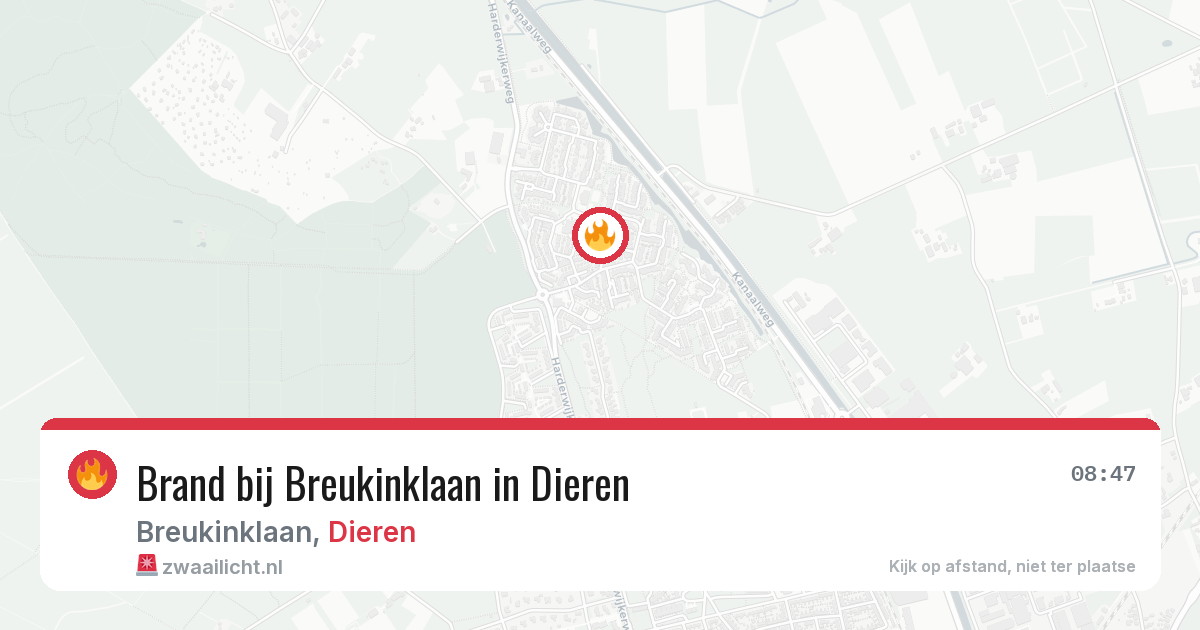 Brand bij Breukinklaan in Dieren — 28 jun 2026