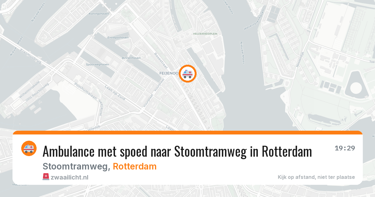 Ambulance met spoed naar Stoomtramweg in Rotterdam — 8 feb 2026