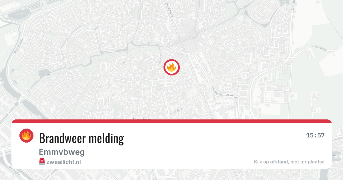 Brandweer melding — 19 mrt 2026