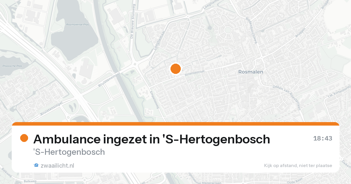 Ambulance ingezet in 'S-Hertogenbosch — 18 aug 2026