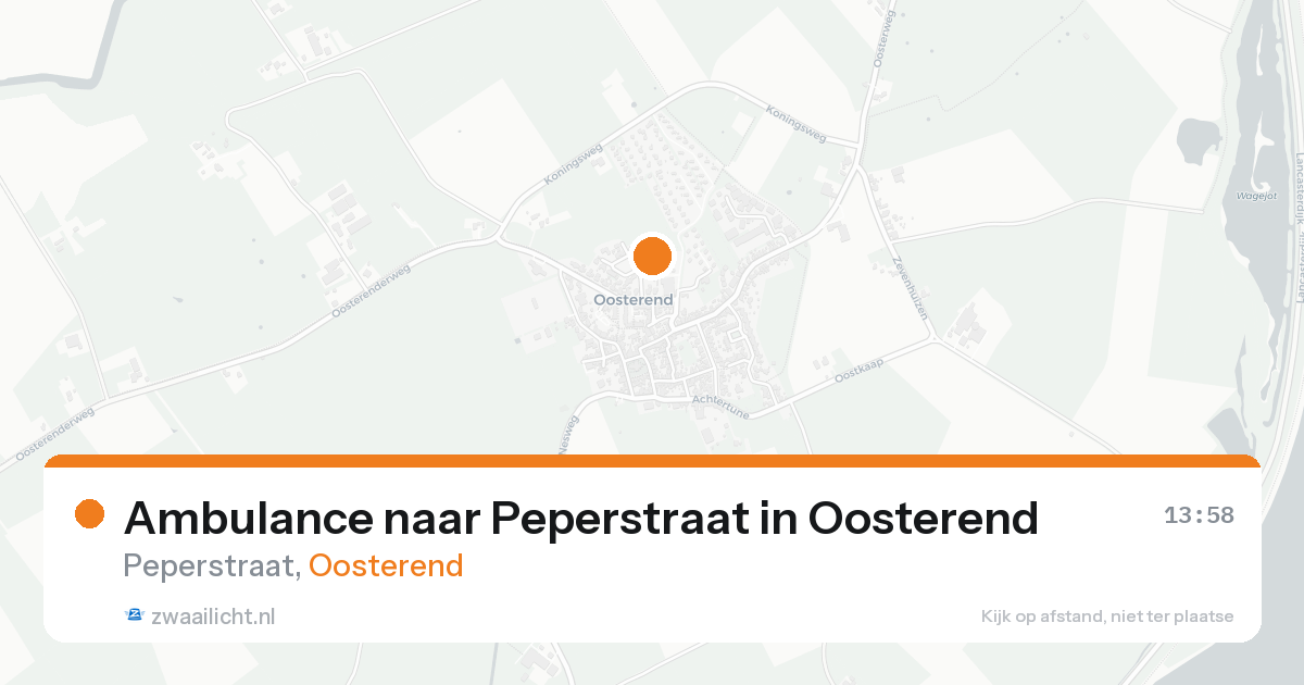 Ambulance naar Peperstraat in Oosterend — 30 jan 2026