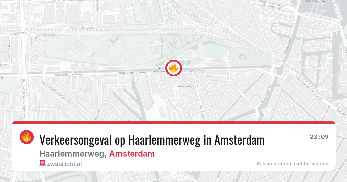 Verkeersongeval op Haarlemmerweg in Amsterdam — 17 jun 2026