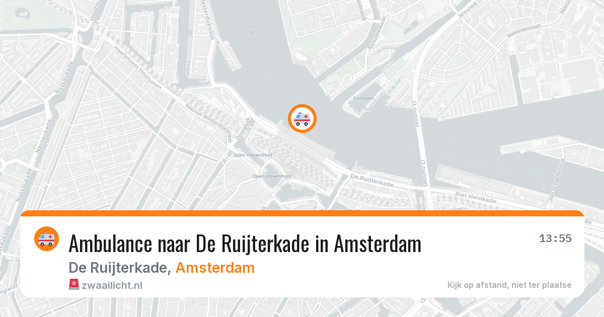 Ambulance naar De Ruijterkade in Amsterdam — 28 mei 2026