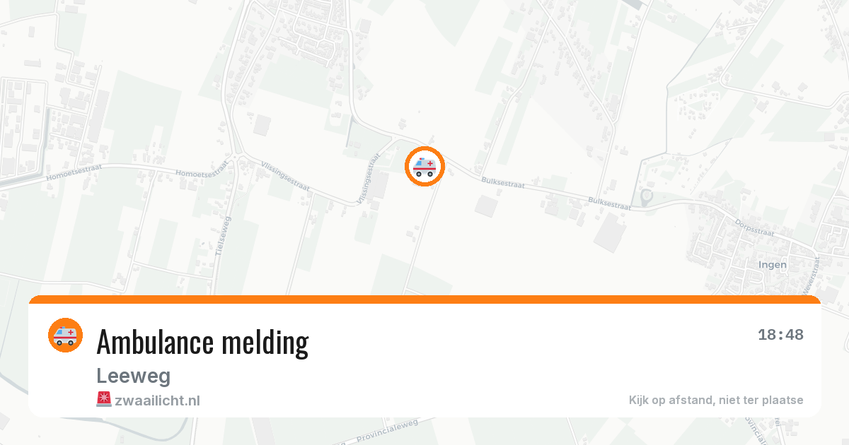 Ambulance melding — 22 feb 2026