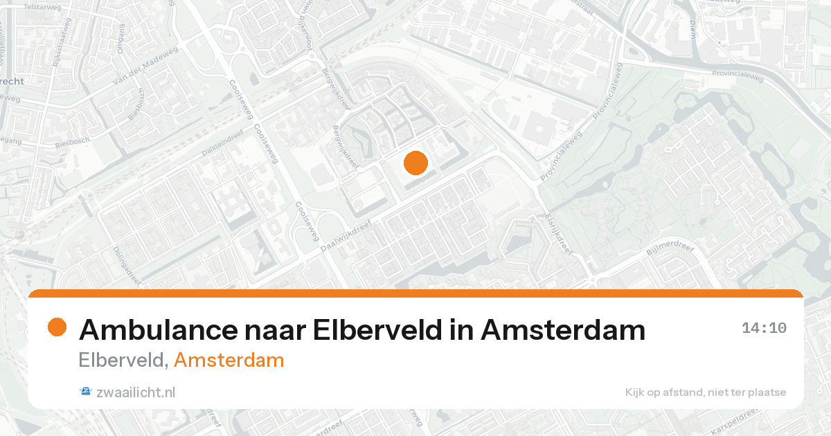 Ambulance naar Elberveld in Amsterdam — 22 jul 2026