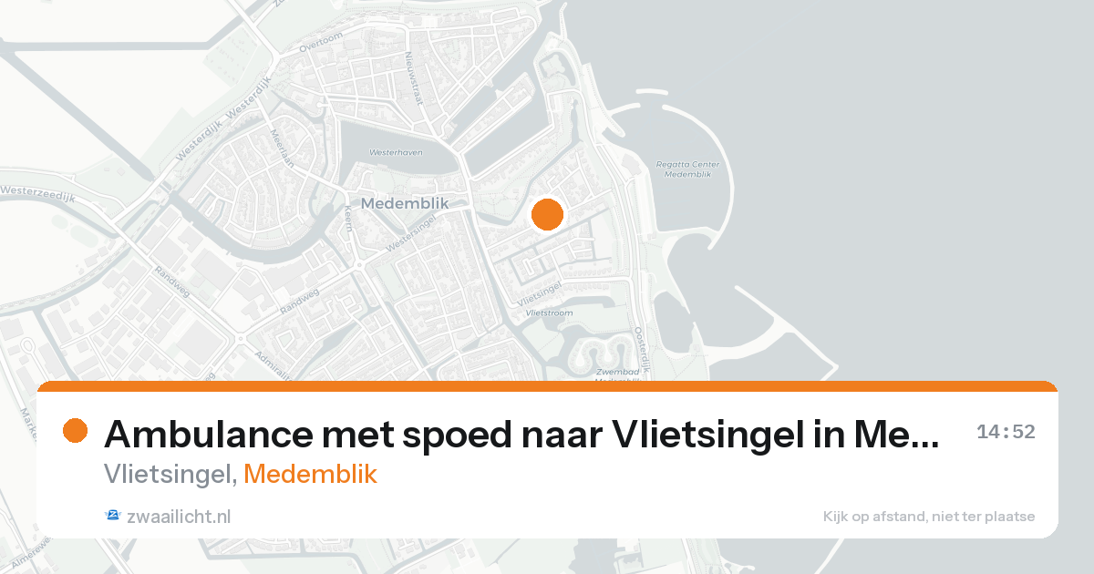 Ambulance met spoed naar Vlietsingel in Medemblik — 17 aug 2026