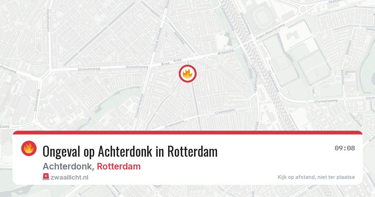 Ongeval op Achterdonk in Rotterdam — 13 jun 2026