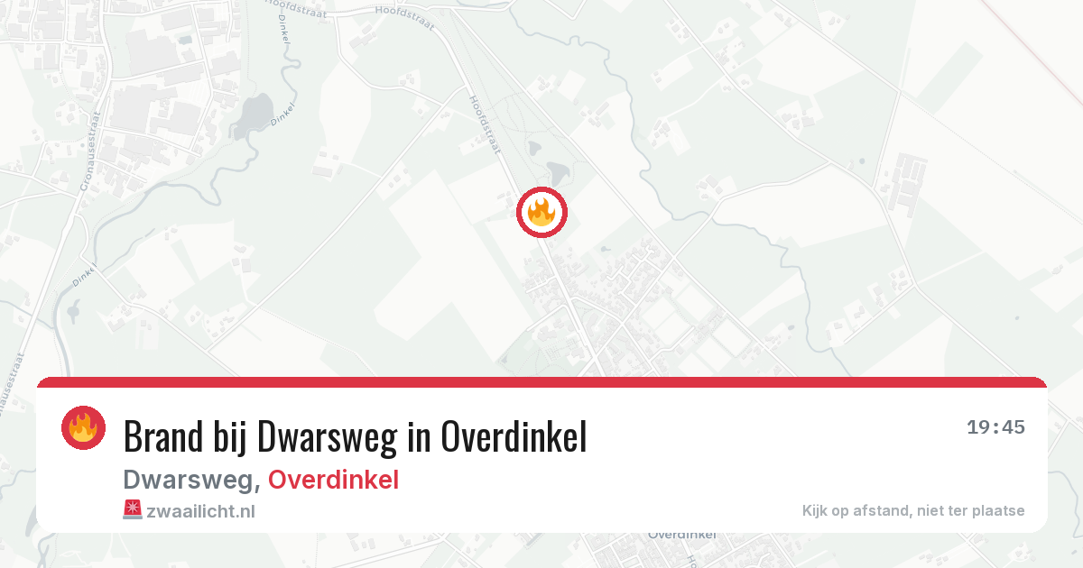 Brand bij Dwarsweg in Overdinkel — 30 apr 2026
